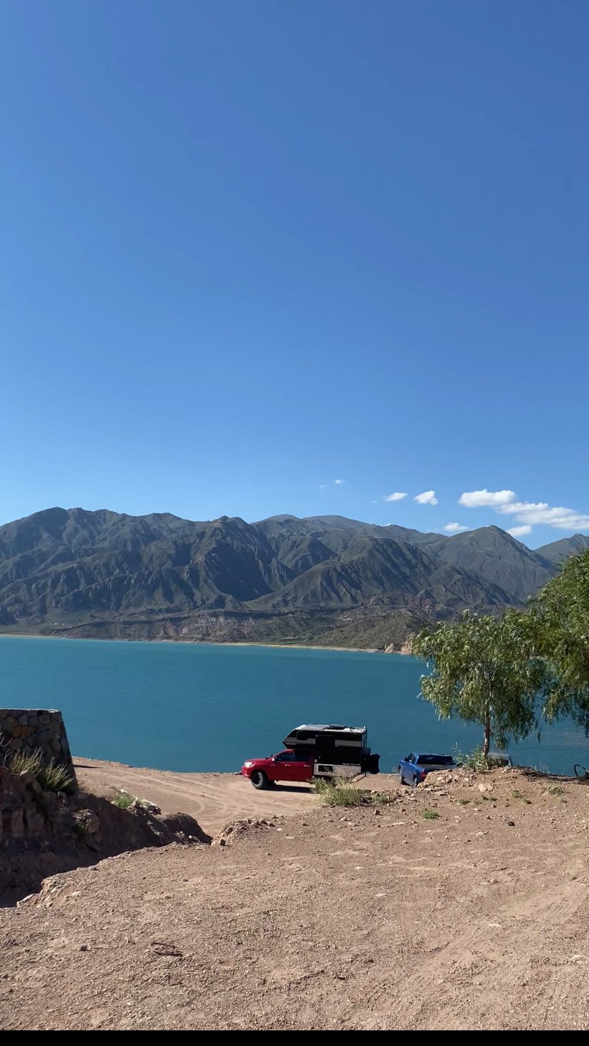 Mirador dique Potrerillos en Kampium